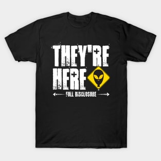 ALIENS ARE HERE (Dark) T-Shirt